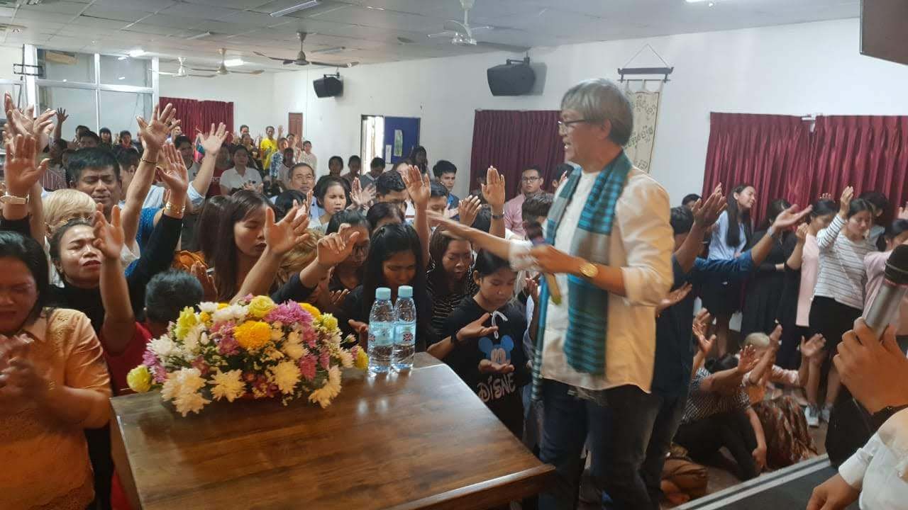 Jeremiah ministering in Cambodia